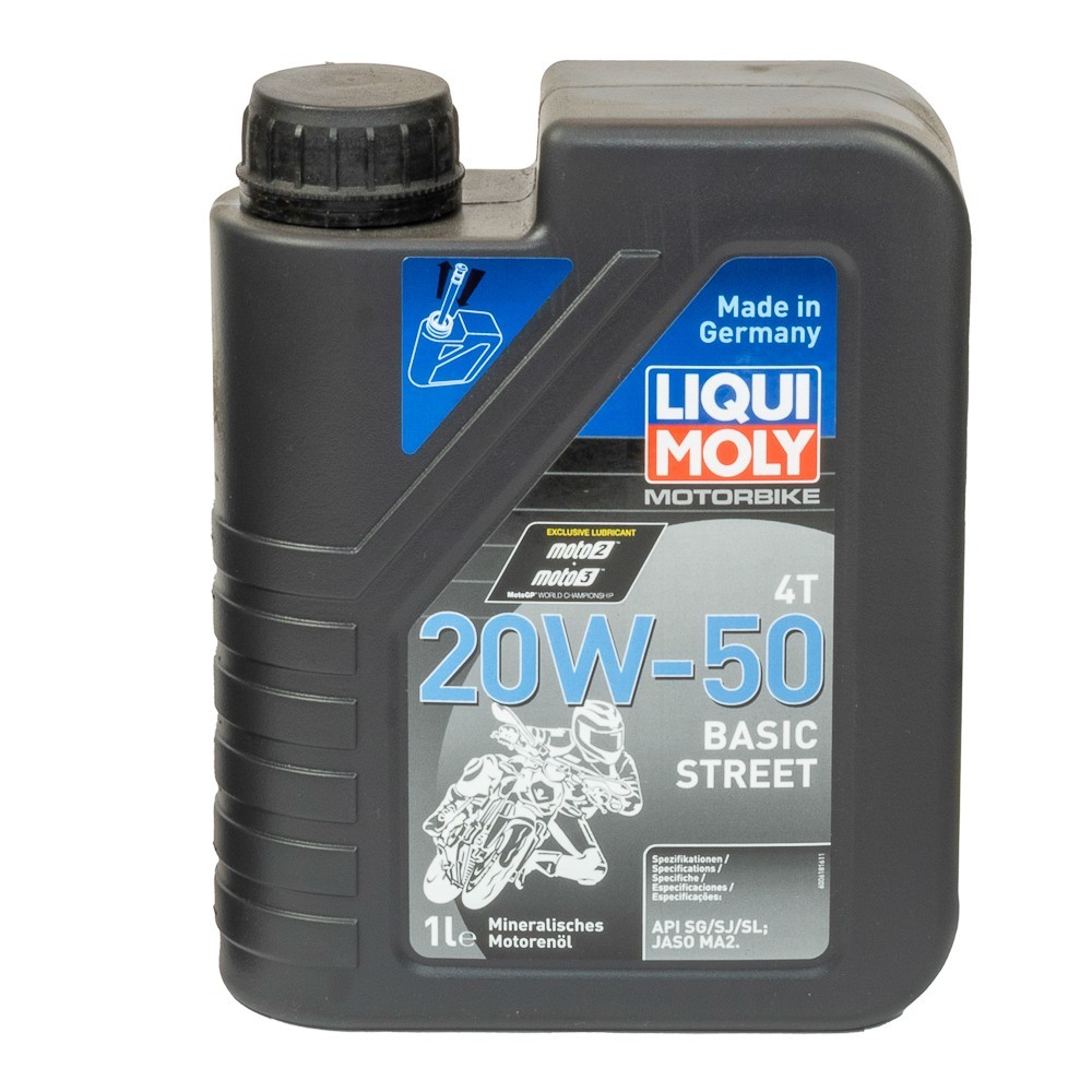 ACEITE LIQUI MOLY 20W50 BASIC STREET MINERAL
