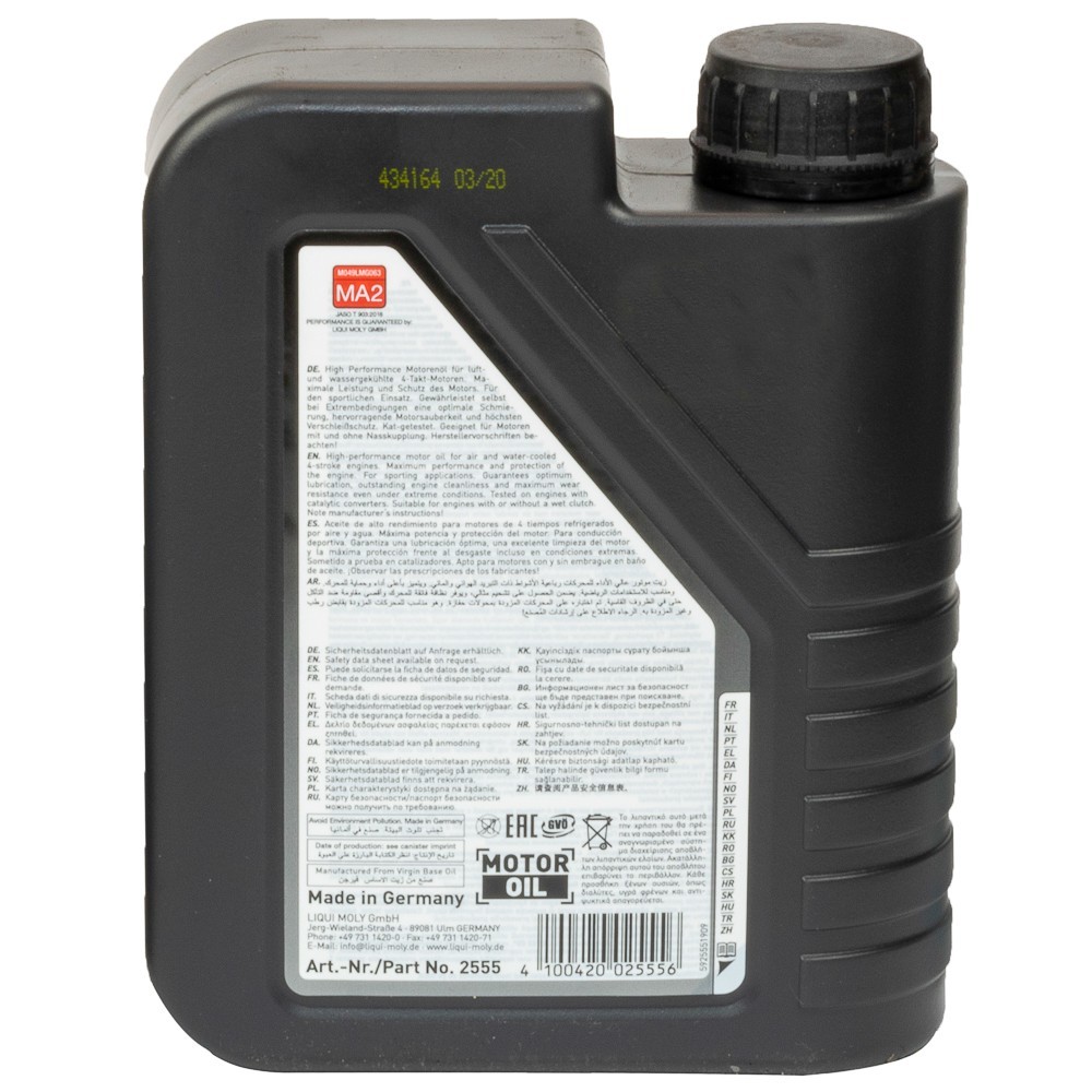 ACEITE LIQUI MOLY 15W50 STREET SEMISINTETICO