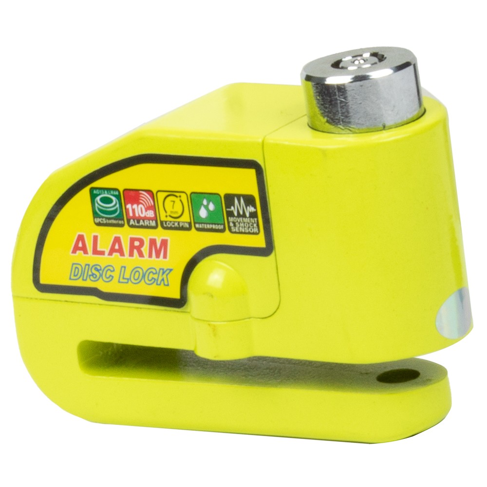 Candado moto con Alarma 8078 Granit Amarillo